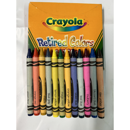 Limited Edition Crayola Crayons Retired Colors ((Rare)) - 12 Count